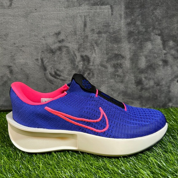 Nike Interact Run EasyOn Blue Pink Running Shoes FV5591-500 Womens Size 7 New - Picture 1 of 12